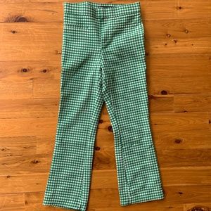 Gingham Mini Flare Pants